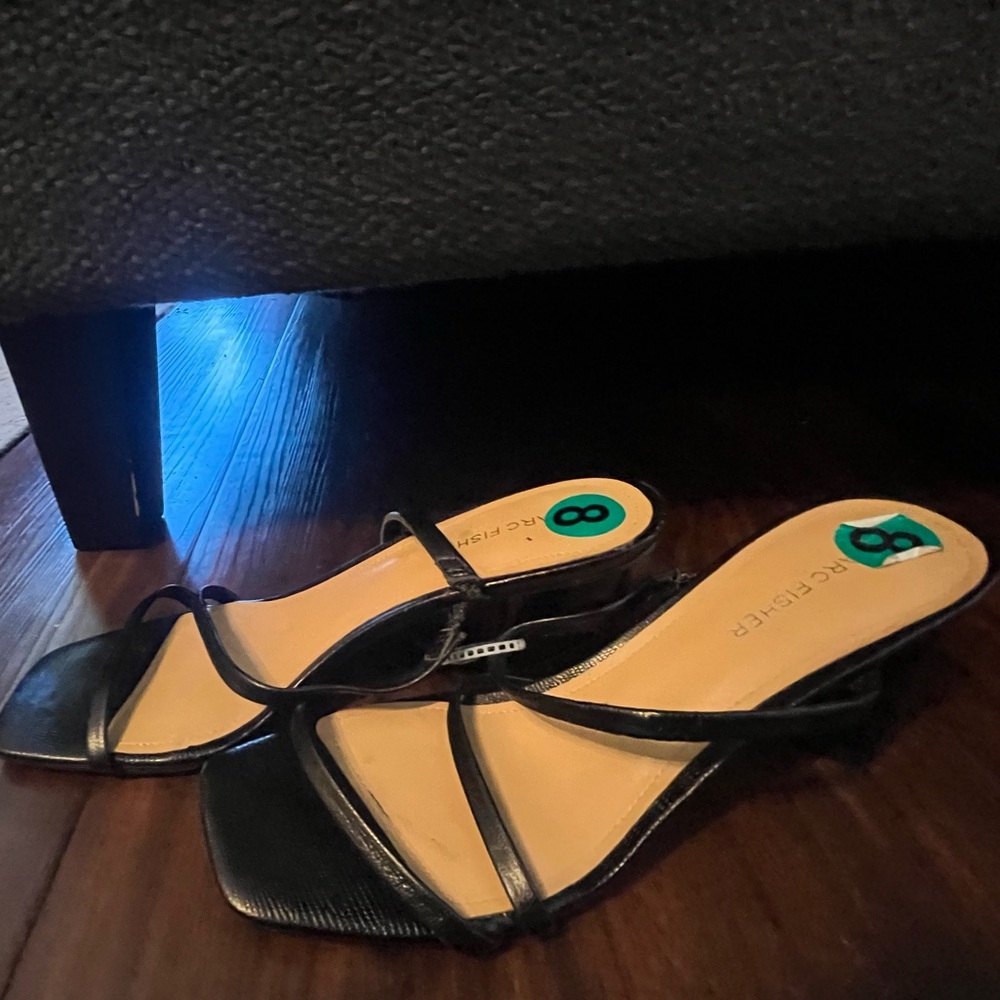 Marc Fisher Black Strappy Sandals